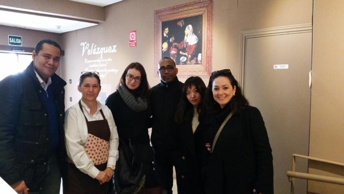 Con un grupo de amigos abogados de diferentes lugares
